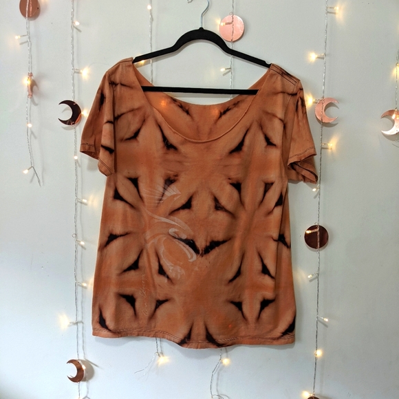 🥳Alano Edzerza Eagle Distressed Upcycled Apocalyptic Shirt Top M L - Picture 2 of 6